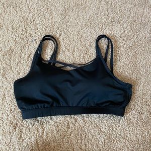 Black Reebok sports bra